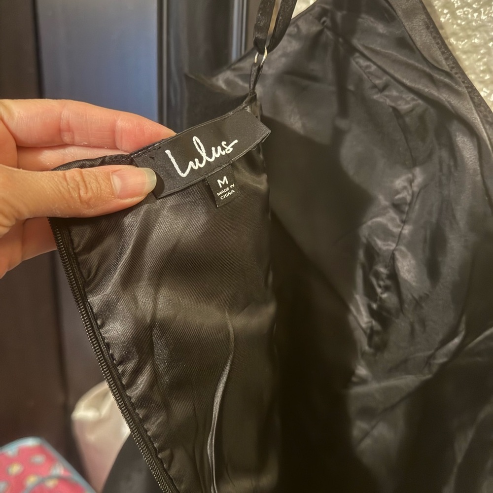 Lulu's Sexy Black Mini Dress - Picture 5 of 5